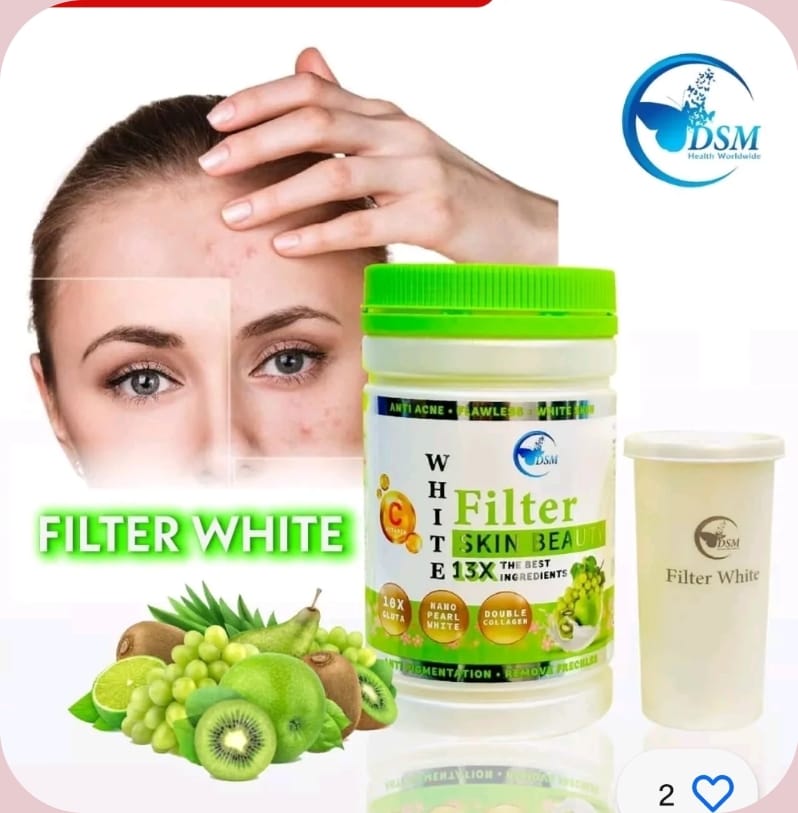 FILTER WHITE SKIN BEAUTY. 13X 850gx 1 Jar. 💯 ORIGINAL and Effective