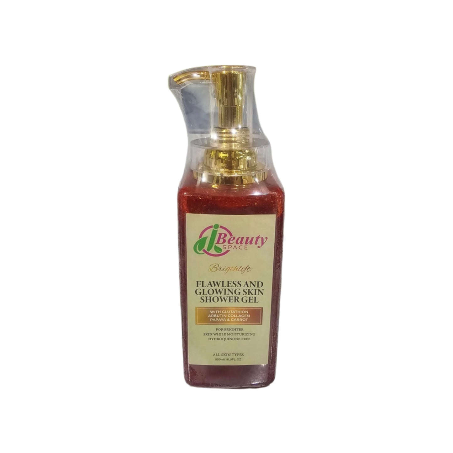 Anti-aging FLAWLESS AND GLOWING SKIN Lightening SHOWER GEL WITH GLUTATHION, PAPAYA, CARROT.
