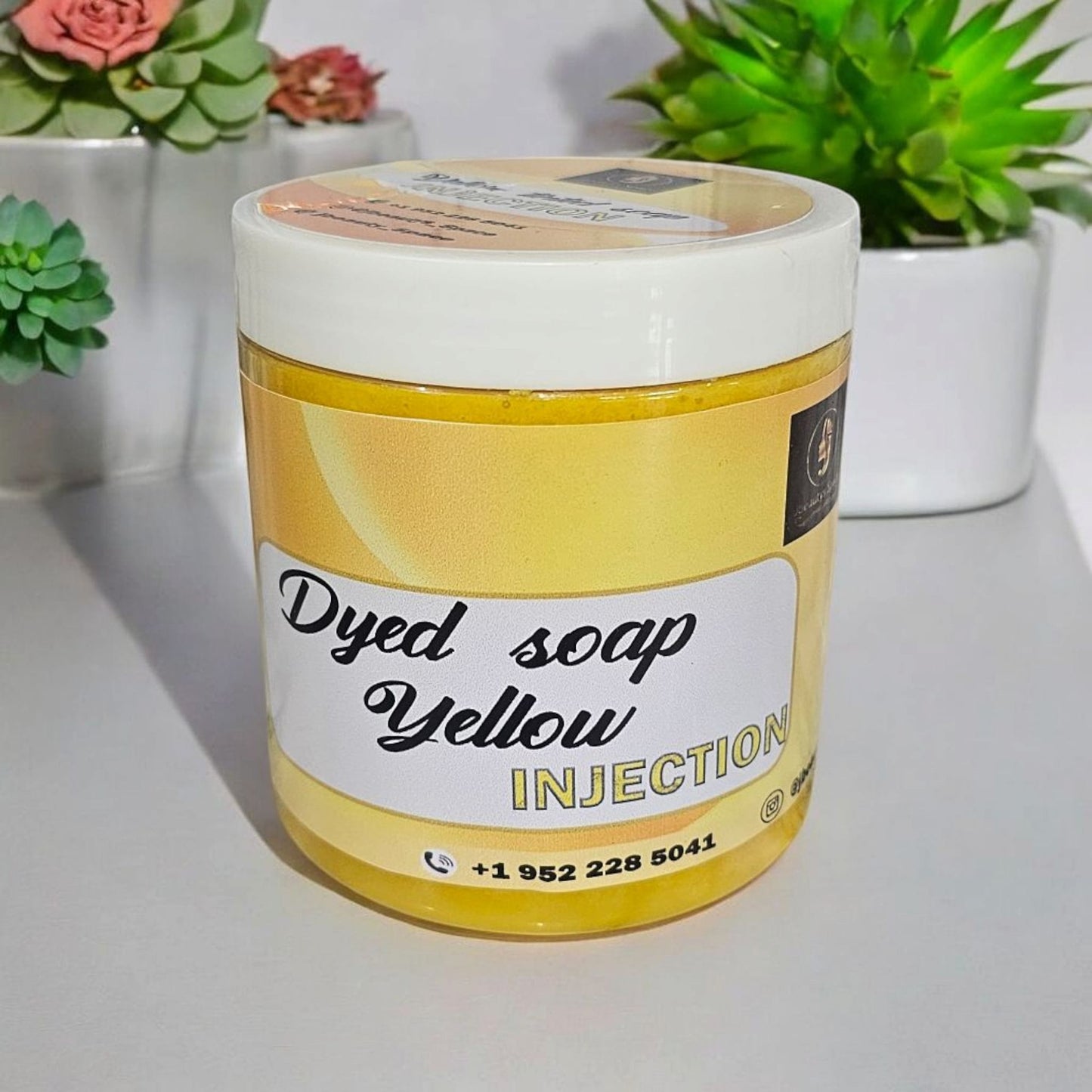 Effet Injection Extrem whitening yelow tone Body Soap and Face Soap - Yellow Soap for Skin Brightening and Hydration - Skincare & Comfort