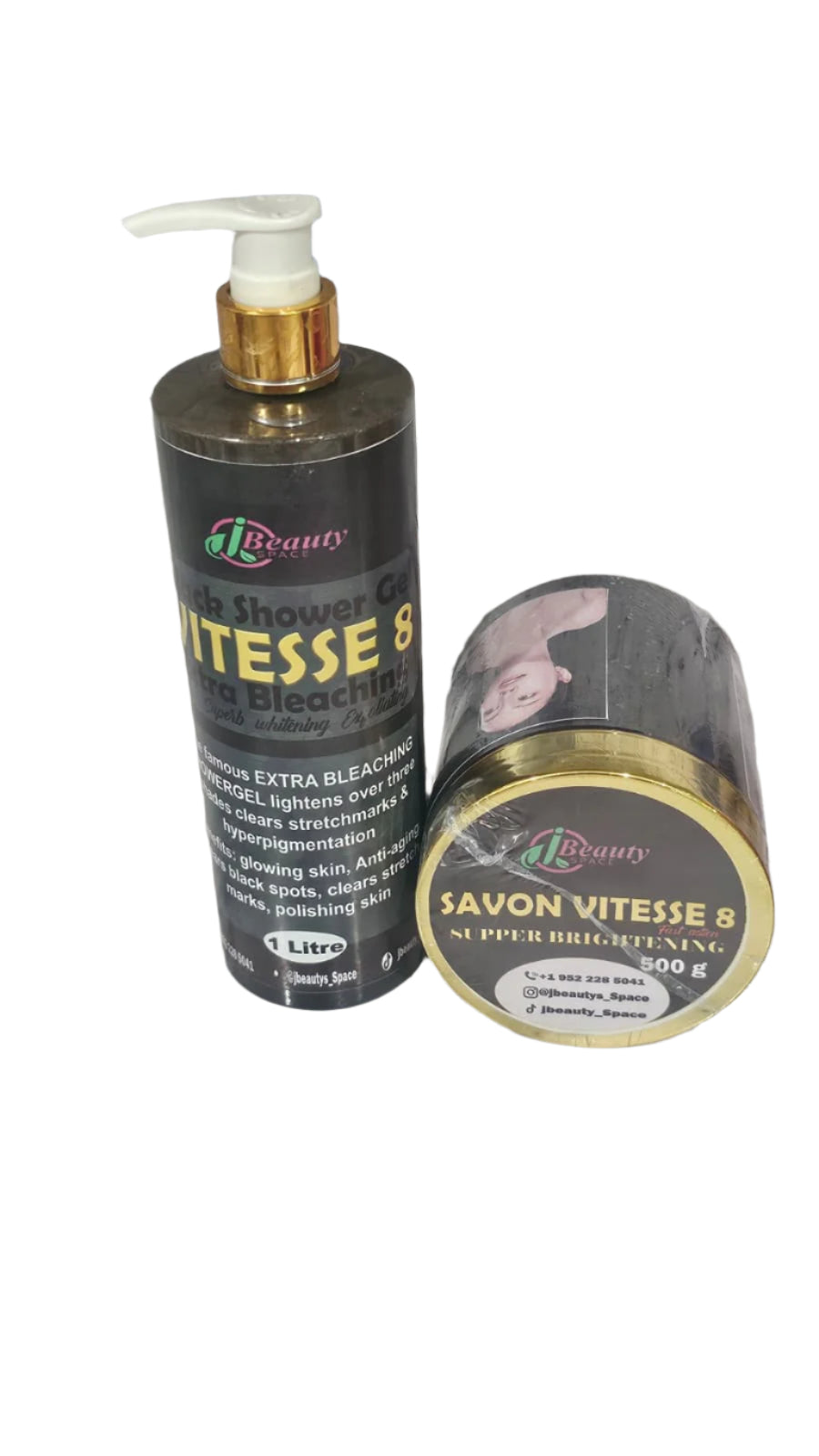 Vitesse 8 extra whitening shower gel and body paste soap
