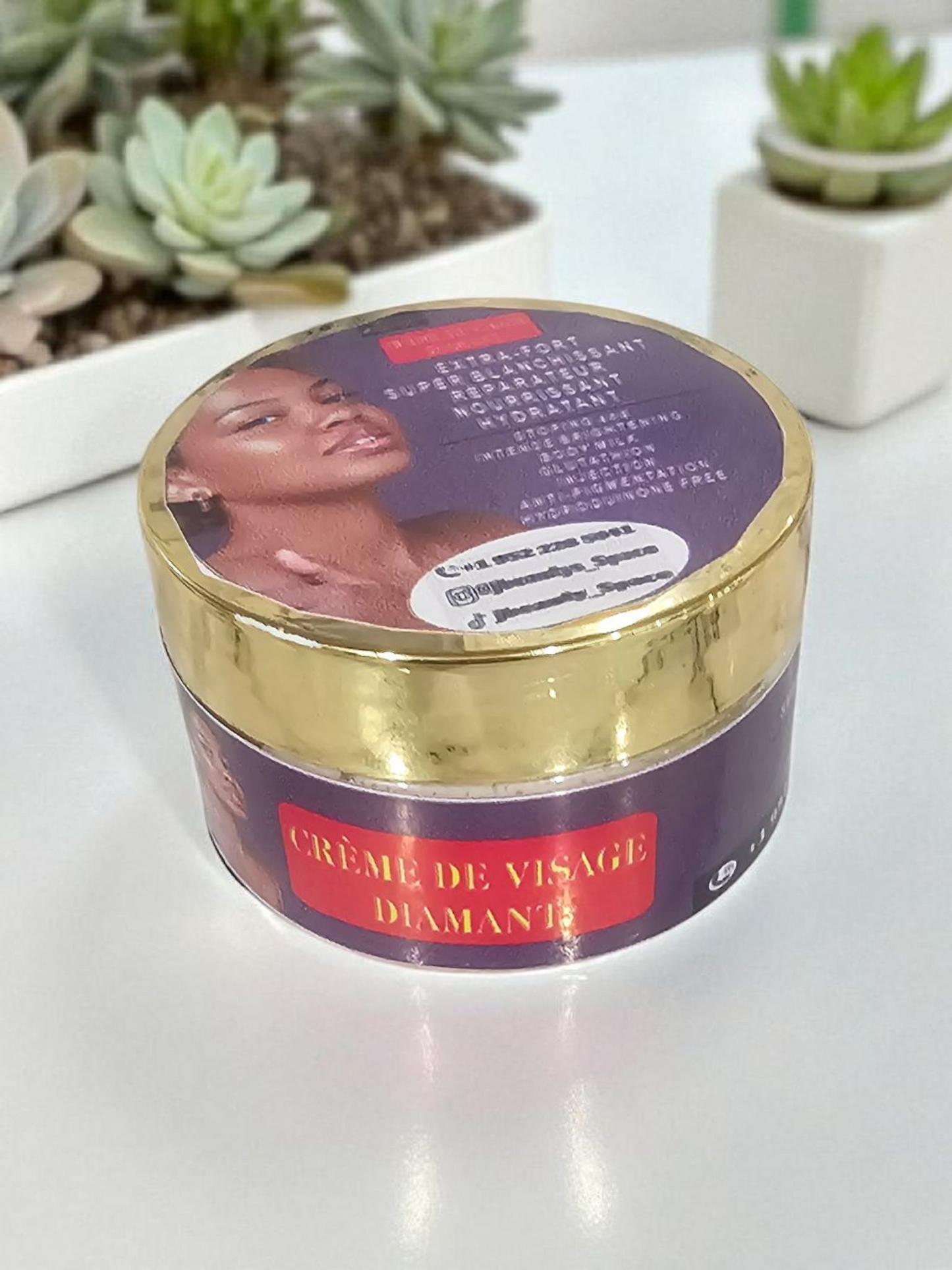 Anti-Age Superglow Luminous Brightening Face Repair Cream for Hyperpigmentation, Black Spots, Blemishes - Suitable for Comfort