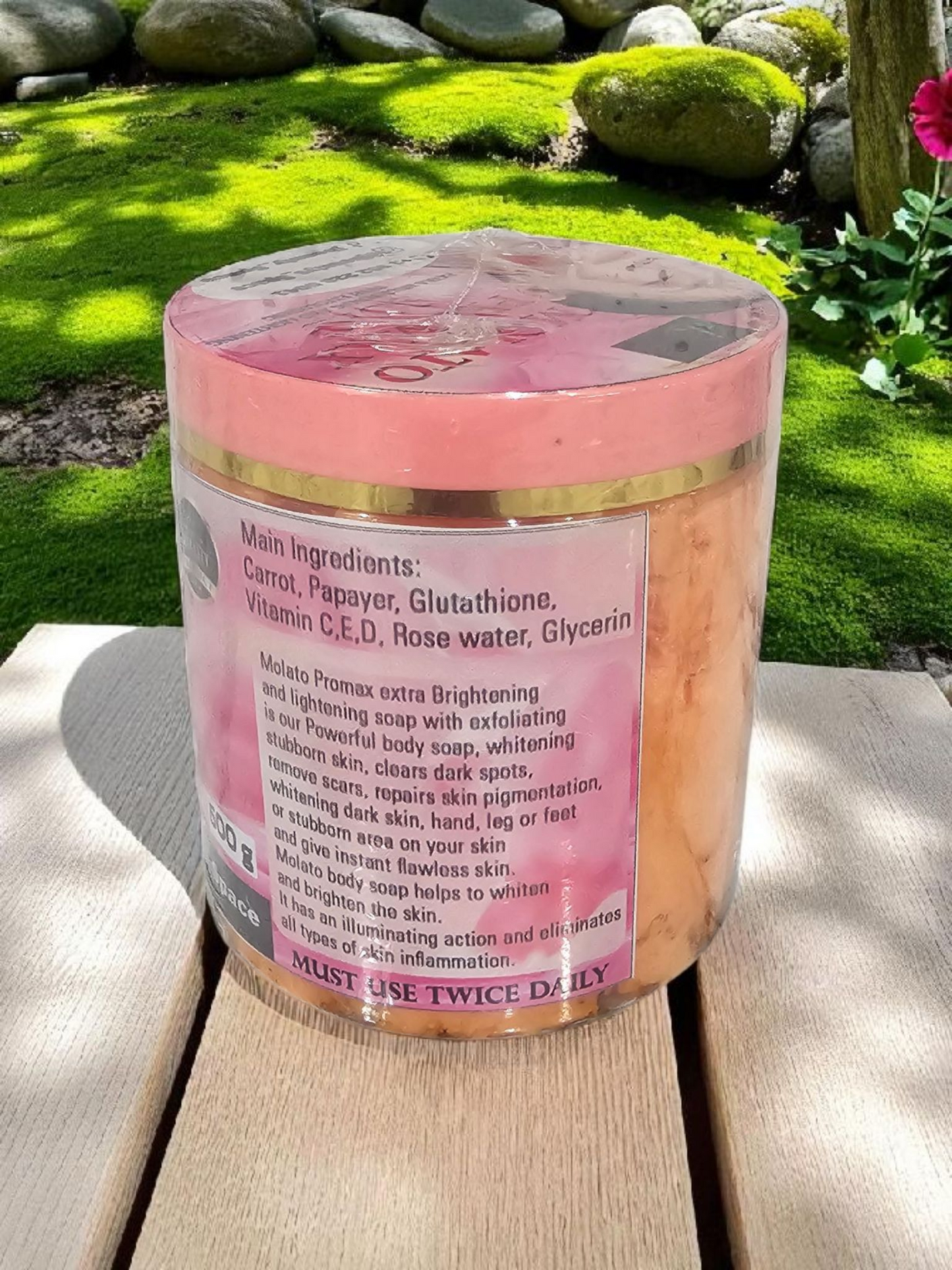 5D Molato Promax 3shade extra Brightening Body soap. 500g