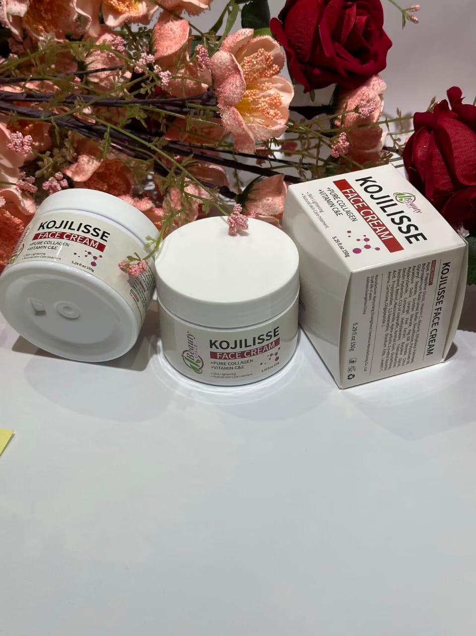 Kojilisse Extra Brightening & Anti Black Spot Facial Cream with Pure Collagen Vitamin C & E 150g Moisturizers Skin Repair
