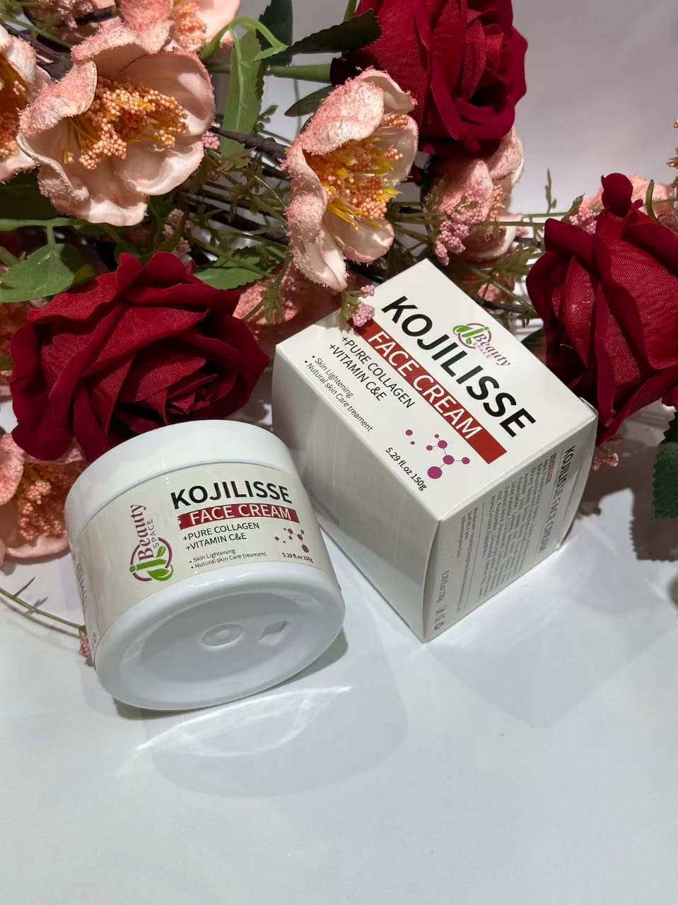 Kojilisse Extra Brightening & Anti Black Spot Facial Cream with Pure Collagen Vitamin C & E 150g Moisturizers Skin Repair