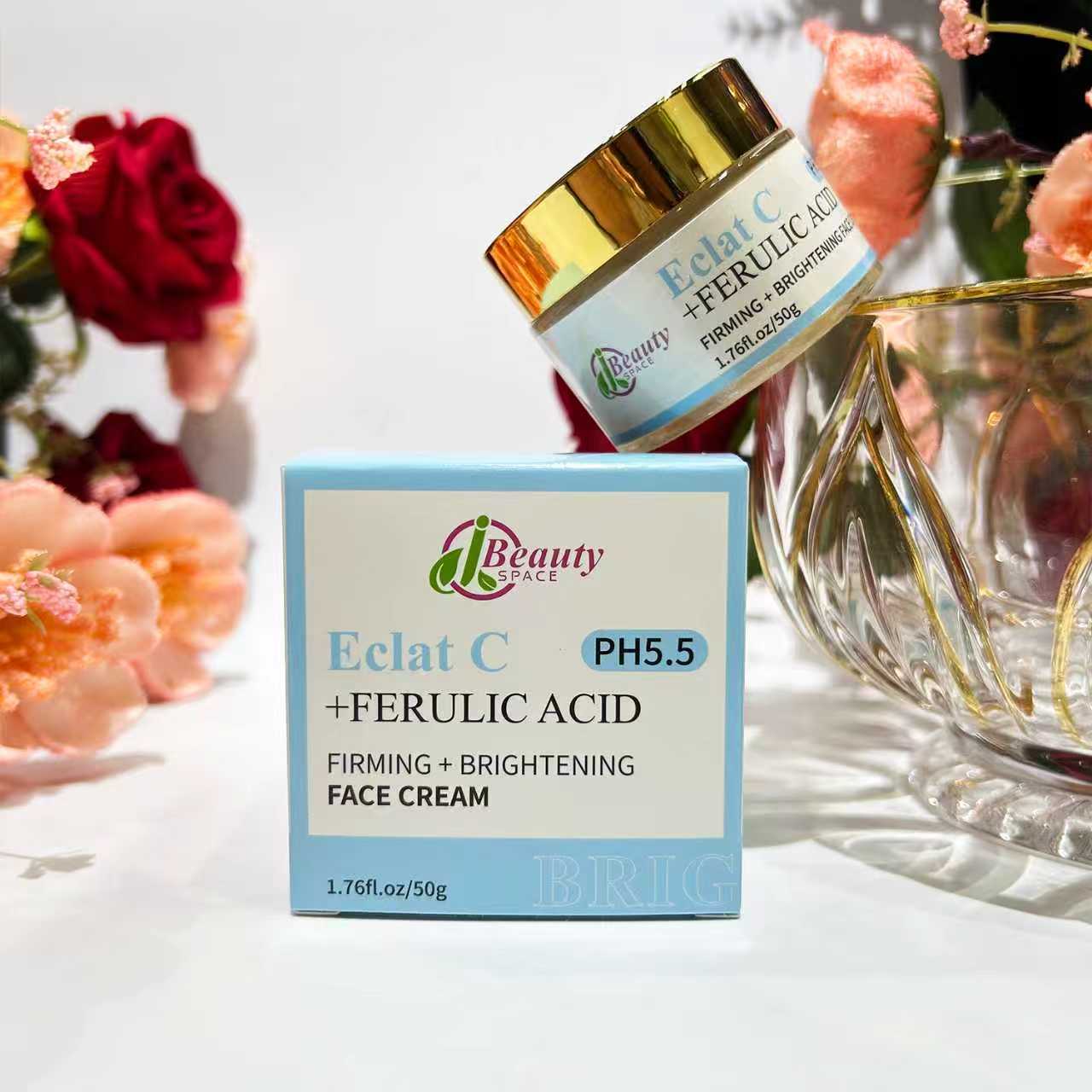 Eclat C Firming and Brightening Face Cream with Ferulic Acid PH5.5 1.76 oz/50g Skin Repair