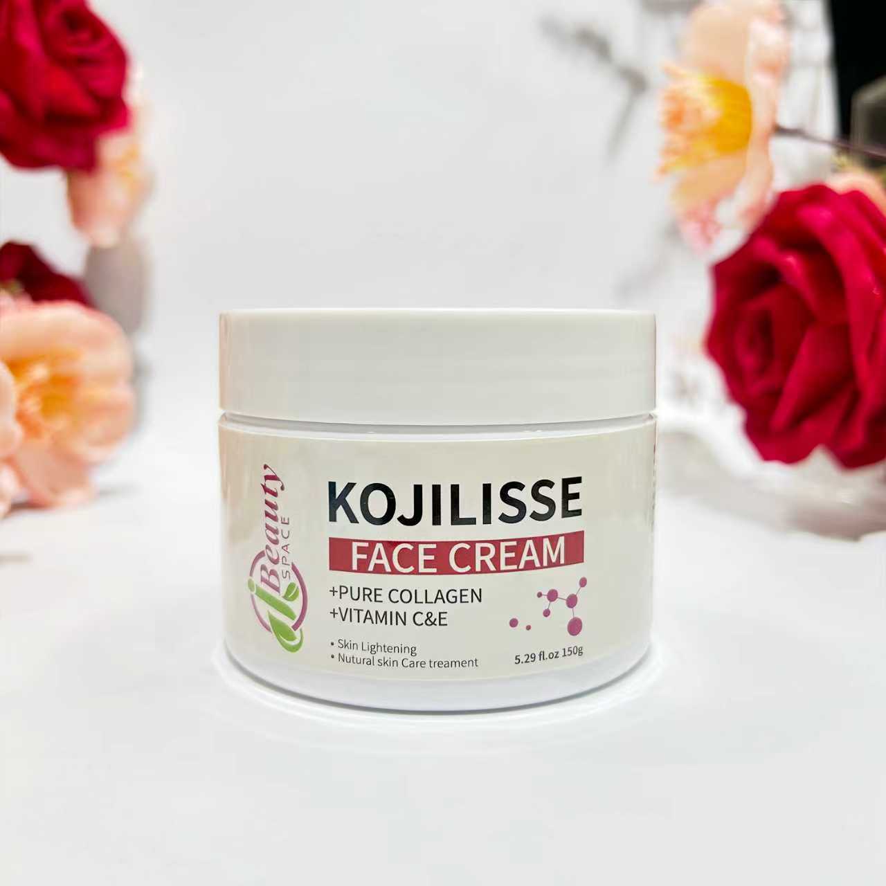 Kojilisse Extra Brightening & Anti Black Spot Facial Cream with Pure Collagen Vitamin C & E 150g Moisturizers Skin Repair