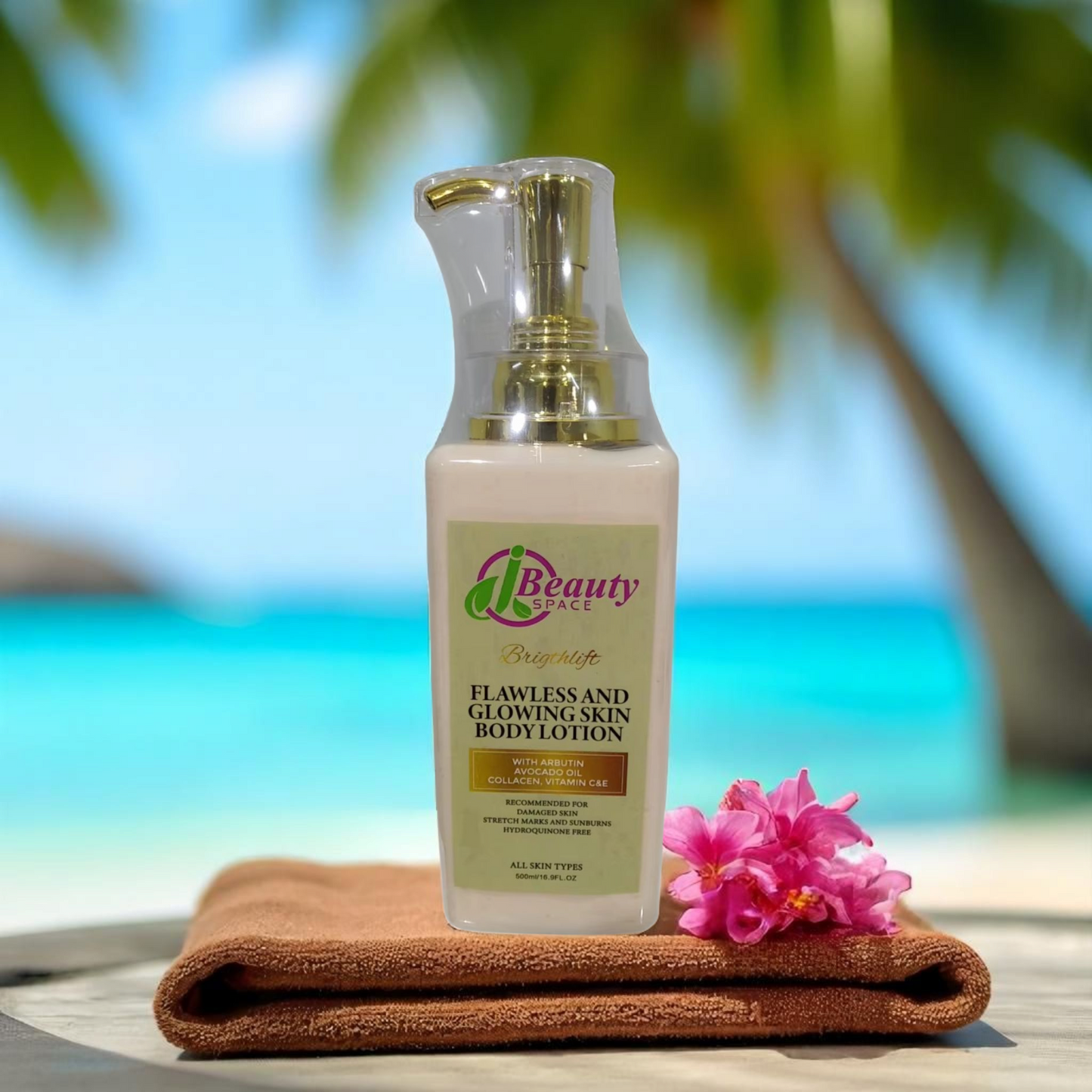 Brightlift 3in1 Anti-Aging Flawless & Super Glowing Skin Combo - 1pc Body Lotion & 1pc Exfoliating Shower Gel for All Skin Types