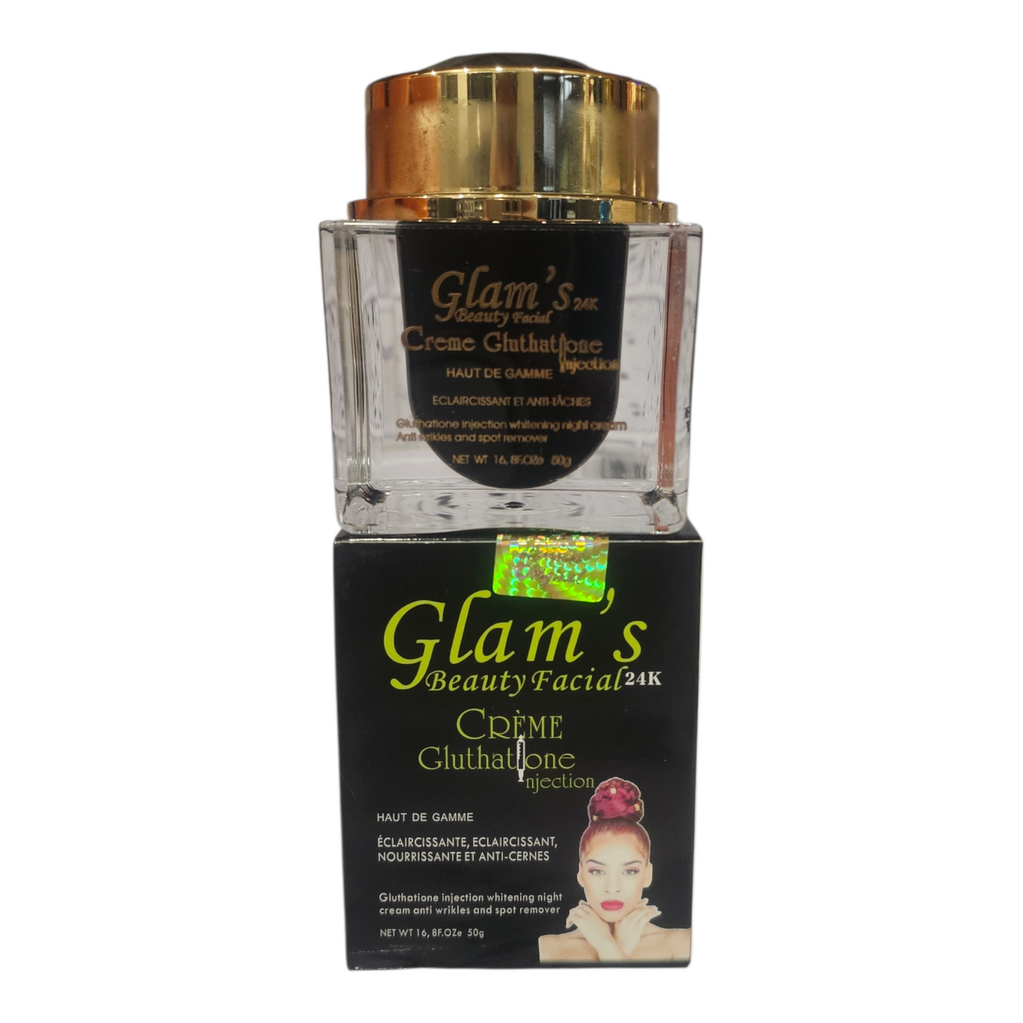 Glam's beauty whitening and Anti-aging, Anti-aging facial cream.