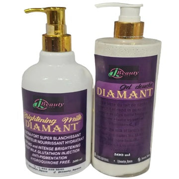 Daimond whitening shower gel and body lotion combo