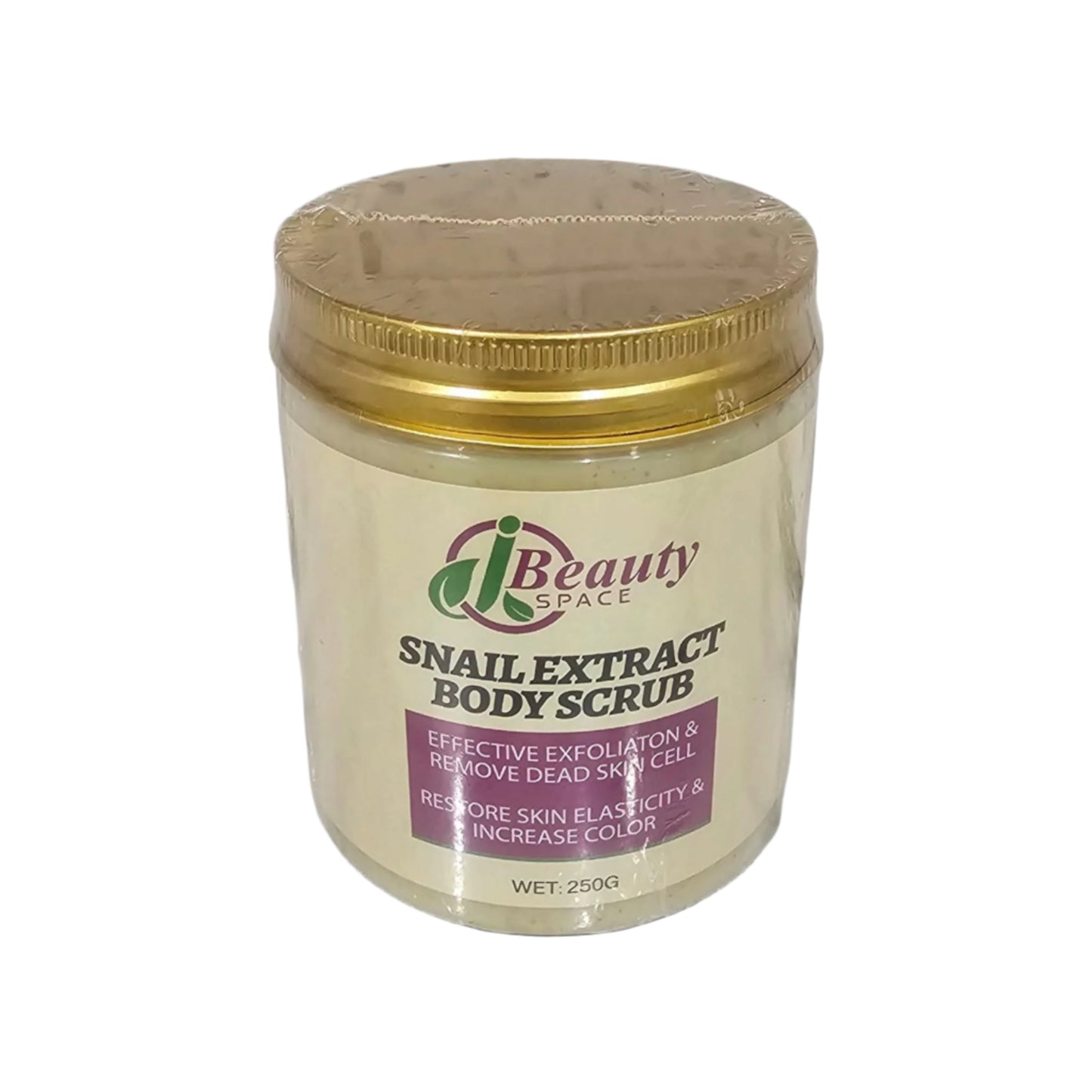 iBeauty Space Snail Extract Body Scrub - Effective Exfoliation & Remove Dead Skin Cell - Restore Skin Elasticity & Increase Color