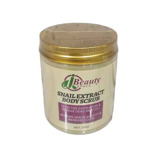 iBeauty Space Snail Extract Body Scrub - Effective Exfoliation & Remove Dead Skin Cell - Restore Skin Elasticity & Increase Color