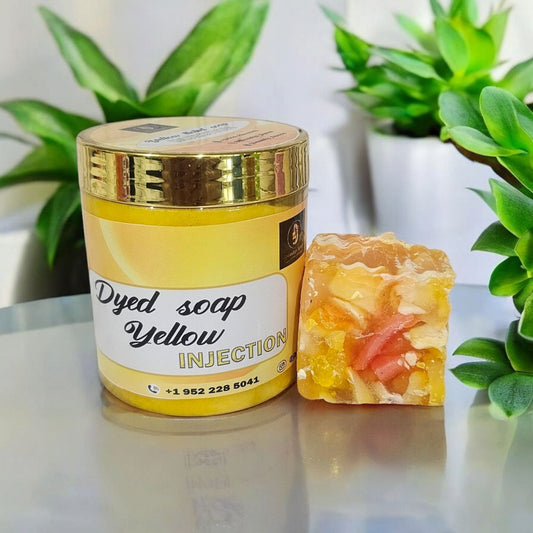 2in1 Effet Injection Extrem whitening yellow tone Body Soap  500g and face soap.