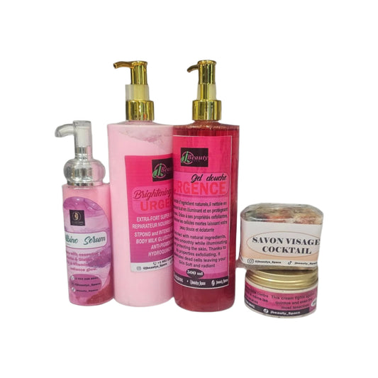 Urgence Extra whitening glowing and brightening skincare kit for events, wedding, anniversary, Fast results kit. Comfort