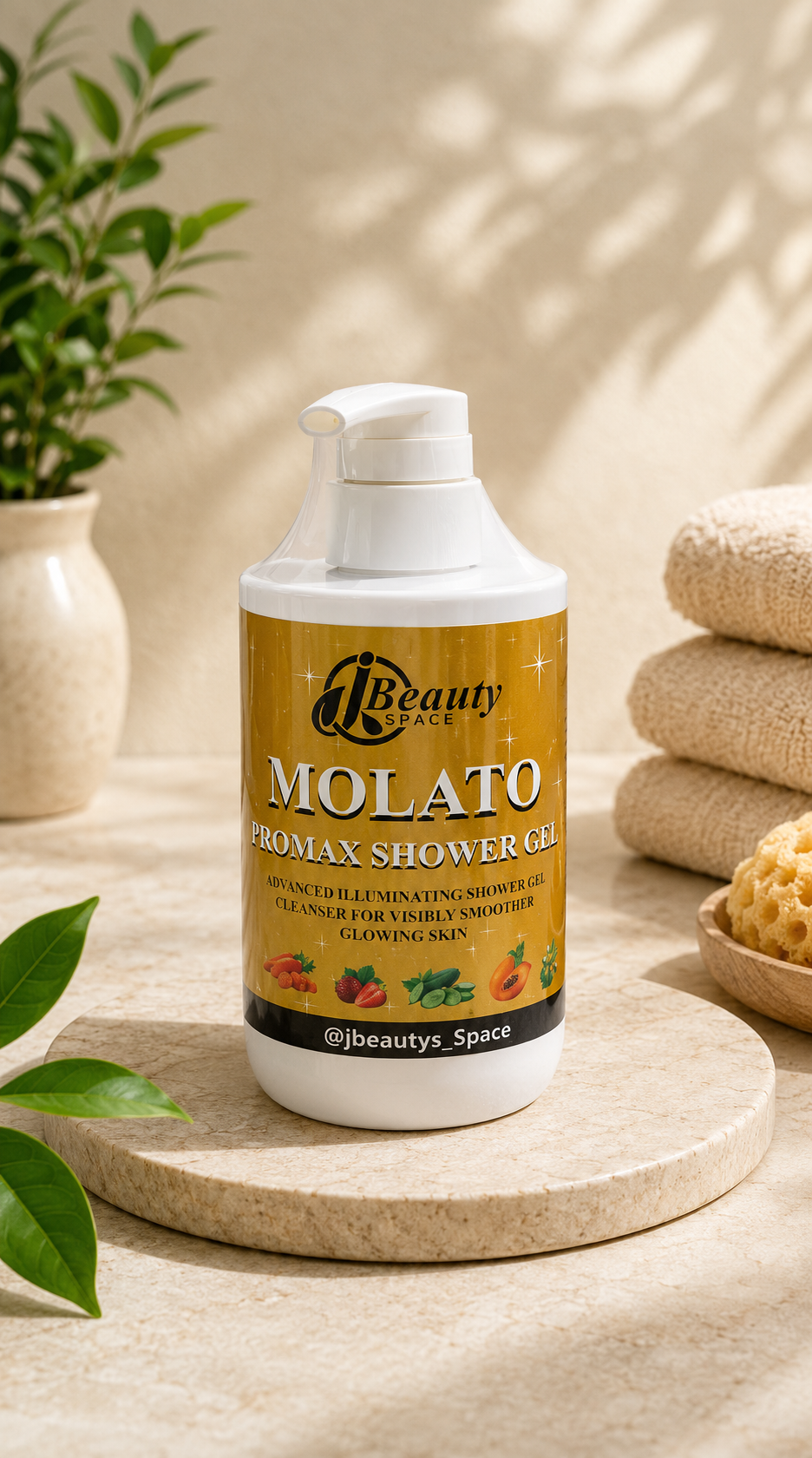 Jbeauty's Molato promax Extra Lightening body set . Body shower, Lotion, Serum and Facial Cream, Very Effective for all Type of Skin. Hydroquinone Free