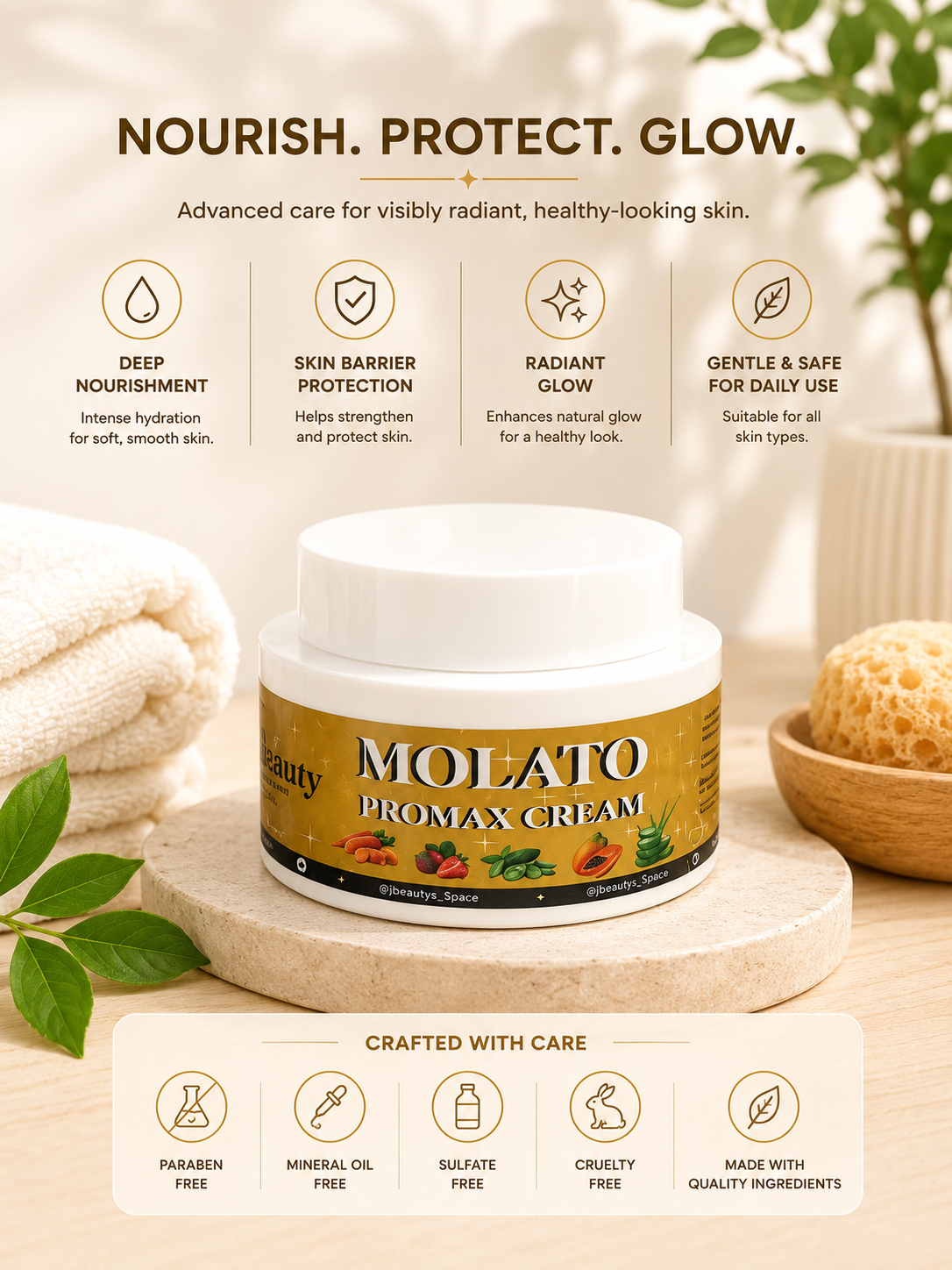 Jbeauty's Molato promax Extra Lightening body set . Body shower, Lotion, Serum and Facial Cream, Very Effective for all Type of Skin. Hydroquinone Free