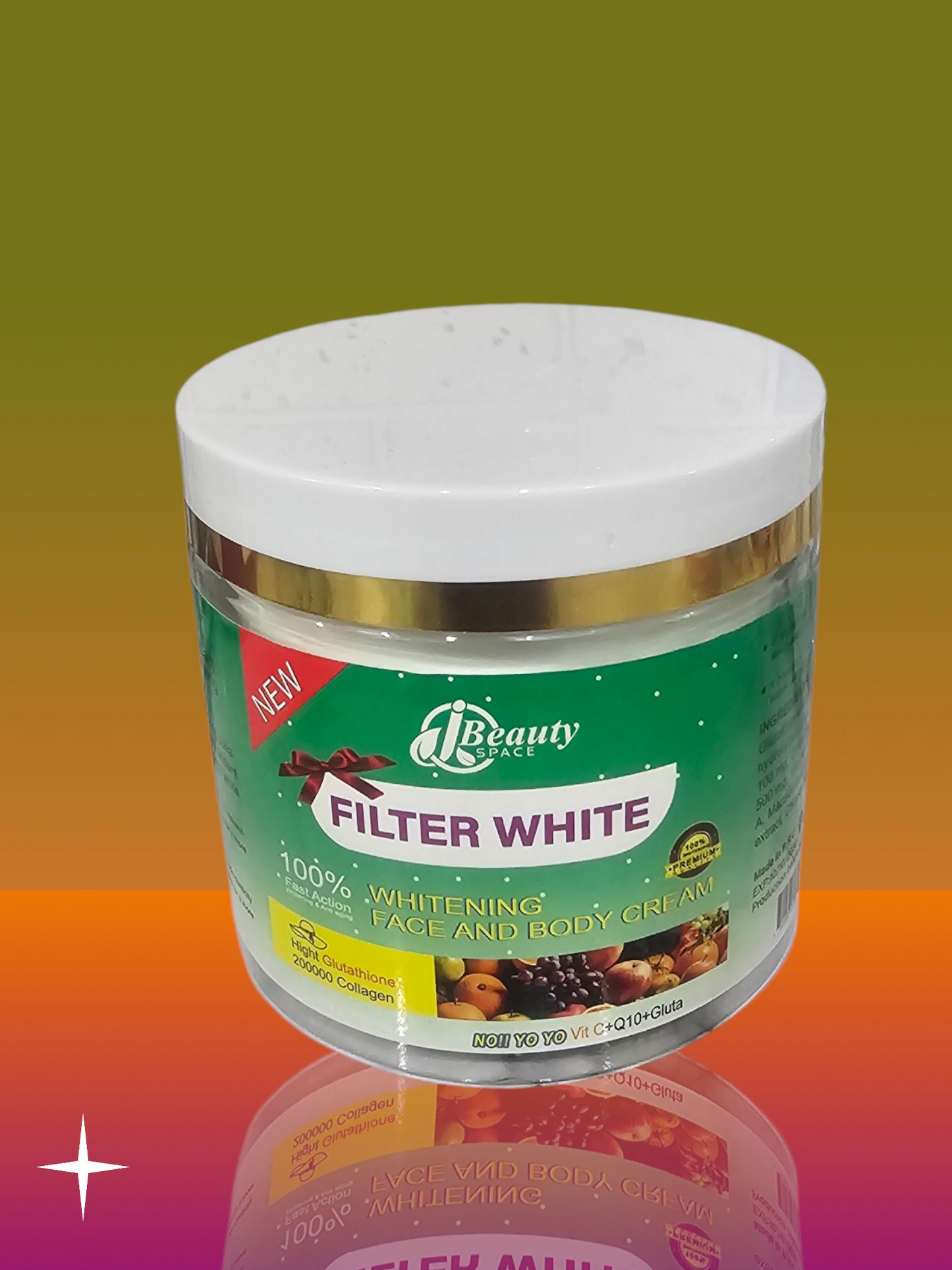 Filter White Extra Whitening and polishing body skincare set.