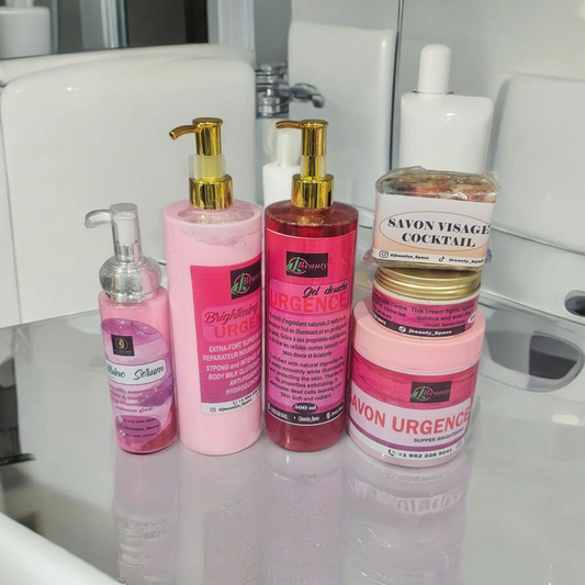 6in1 Urgence Extra whitening glowing and brightening skincare kit for events, wedding, anniversary, Fast results kit. Comfort